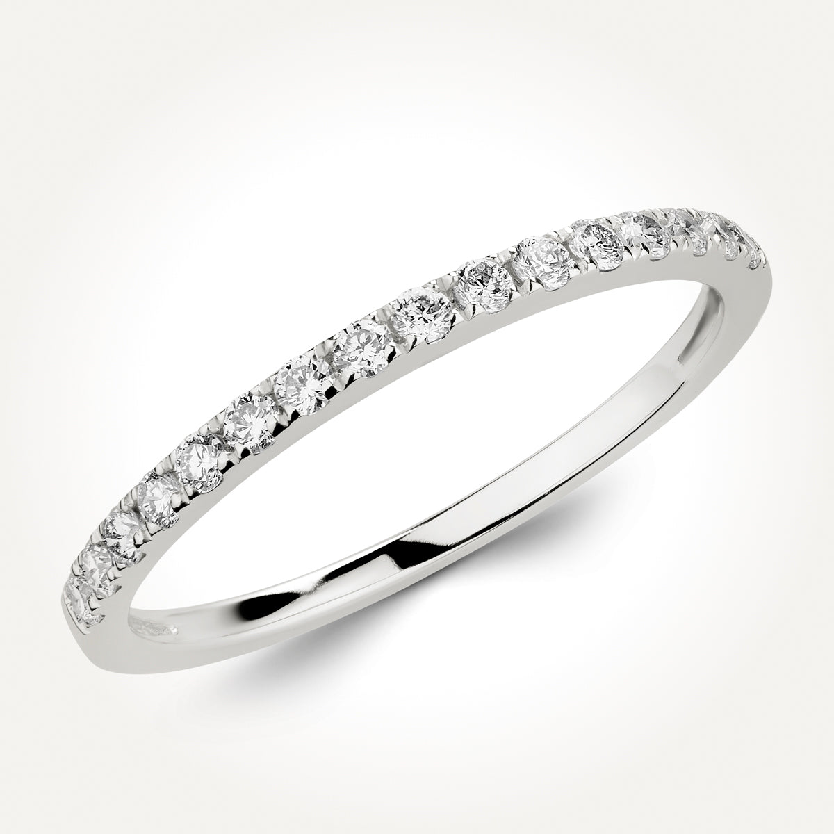 14KT White Gold Band