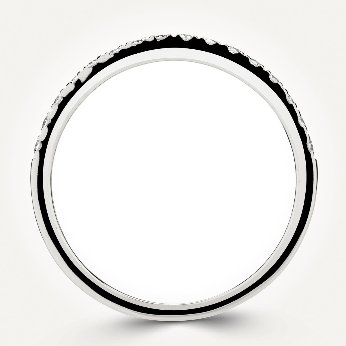 14KT White Gold Band