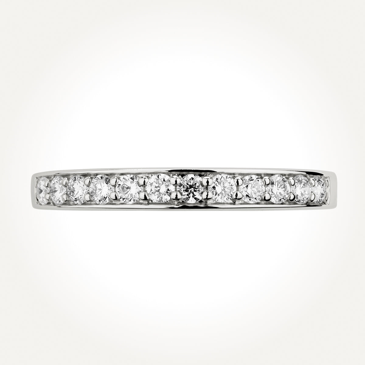 14KT White Gold Band