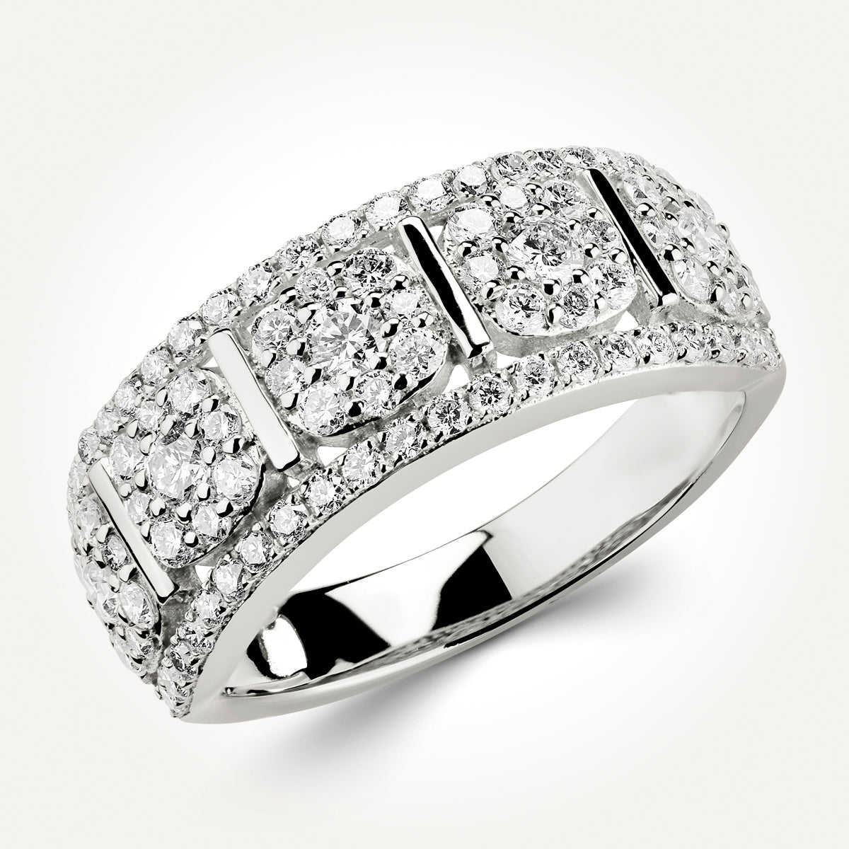 14KT White Gold Dinner Ring