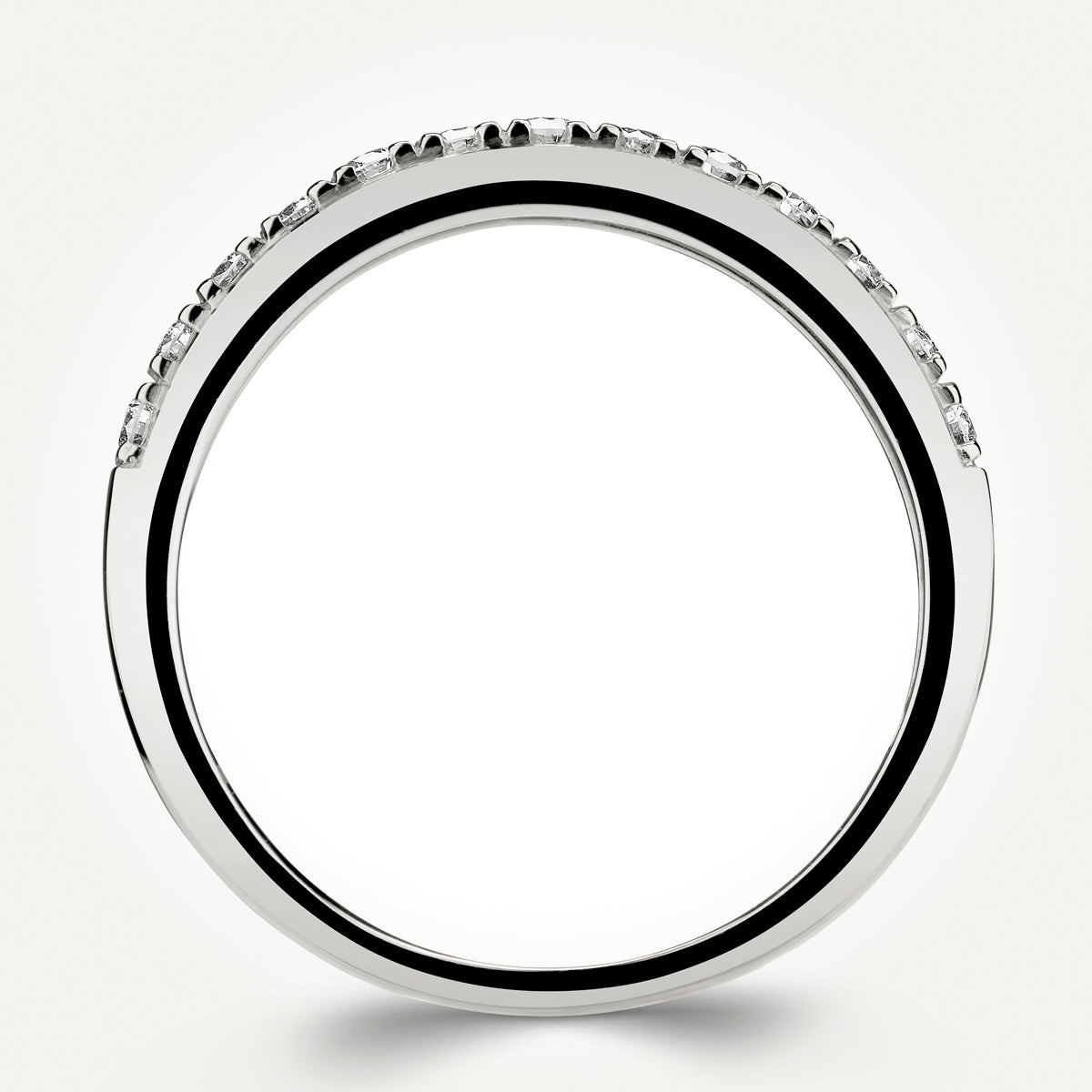 14KT White Gold Band