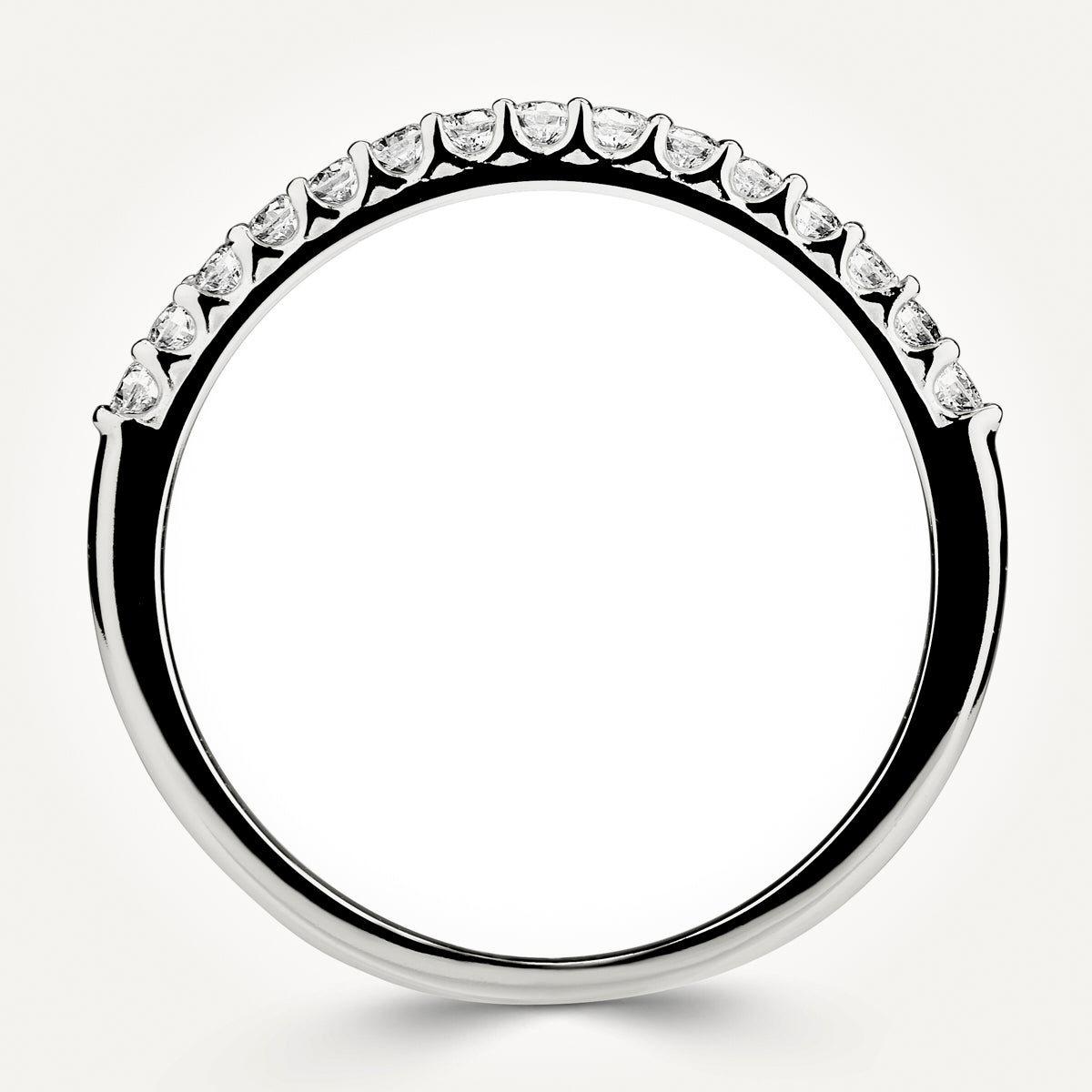 10KT White Gold Band