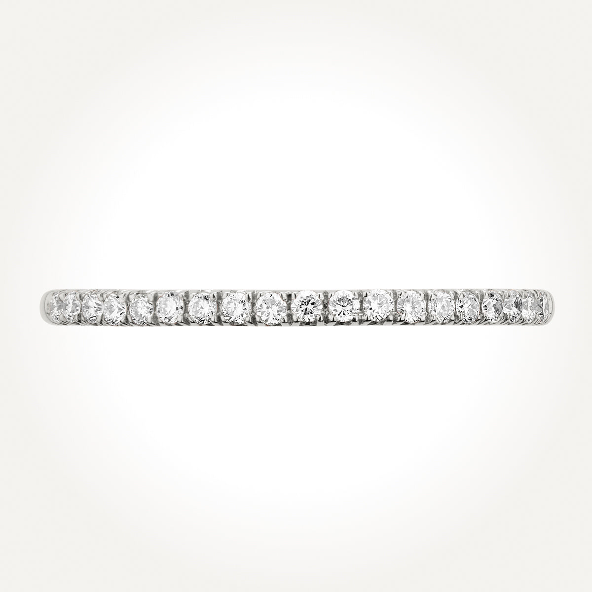 14KT White Gold Thin Band