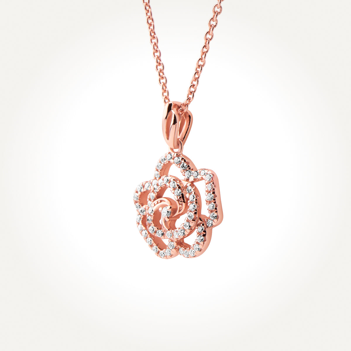 14KT Rose Gold Camelia Necklace