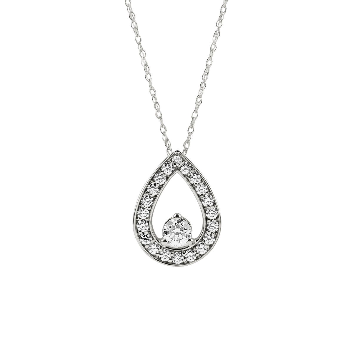Diamond pendant necklace