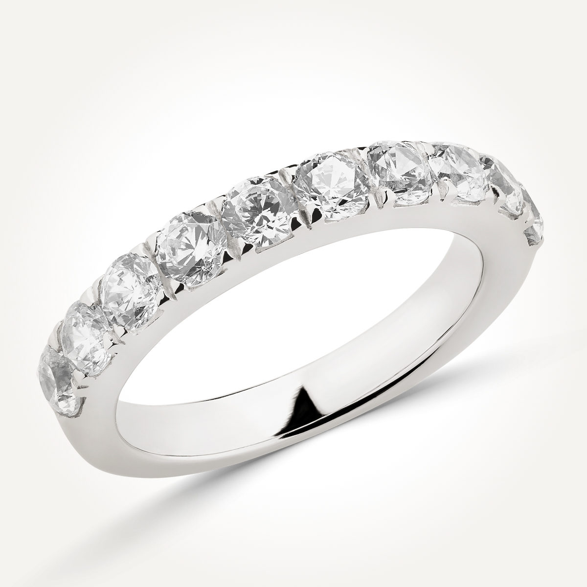 14KT White Gold Petite Pave Ring