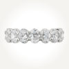 14KT White Gold 7 Stone Oval Diamond Ring