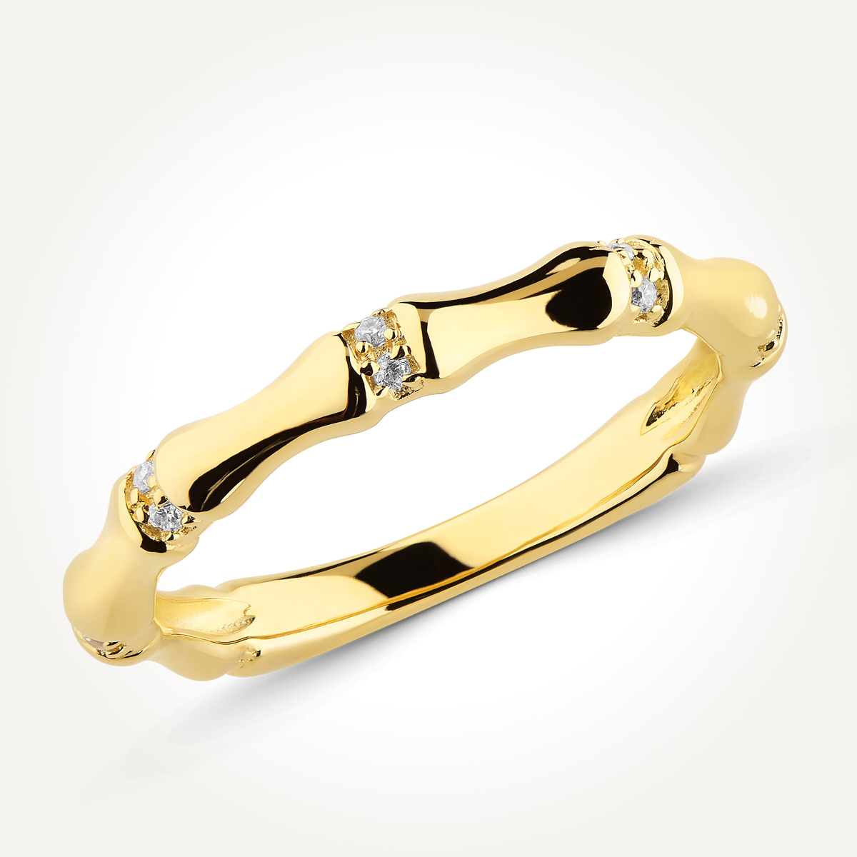 14KT Yellow Gold Bamboo Ring