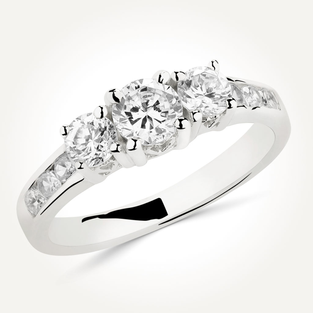 Multi Stone Engagement Ring