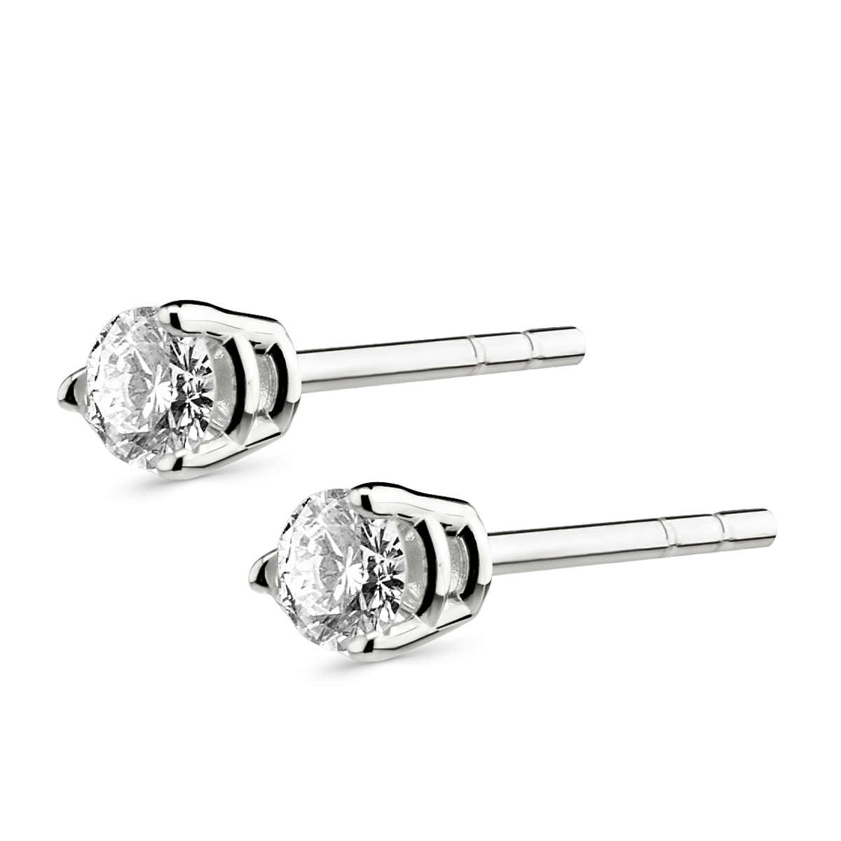 14K White Gold Stud Earrings 0.25 CT. T.W. - Spence Diamonds