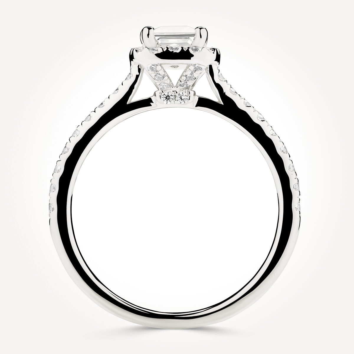 Halo Diamond Engagement Ring - 70635 B