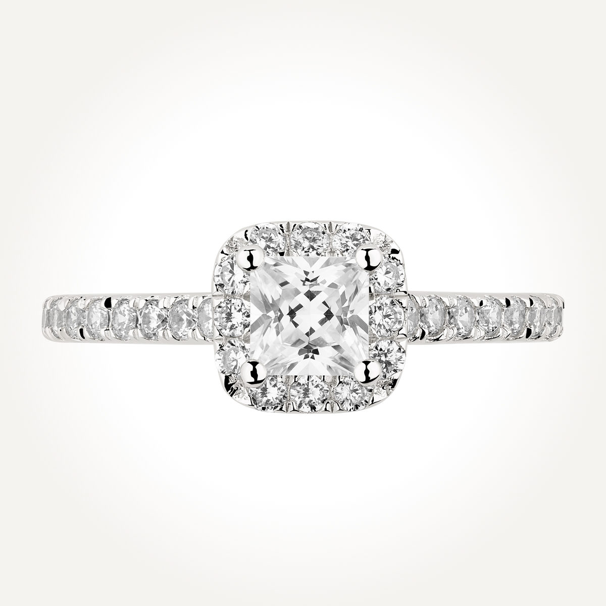 Halo Diamond Engagement Ring - 70635 C