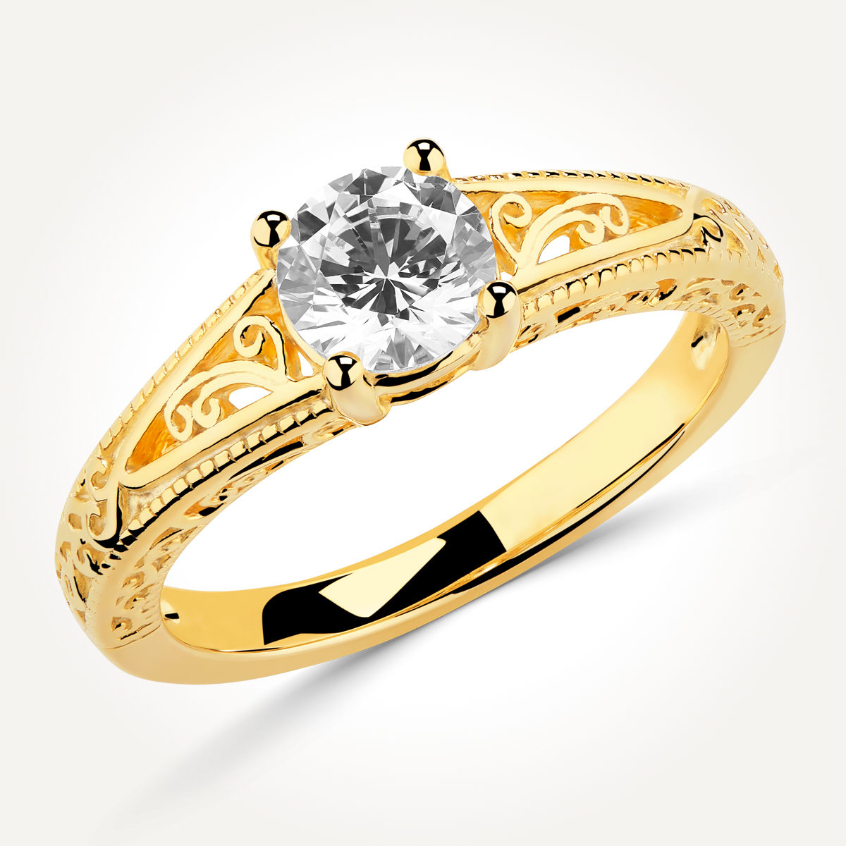 Solitaire Diamond Engagement Ring - 70908 A