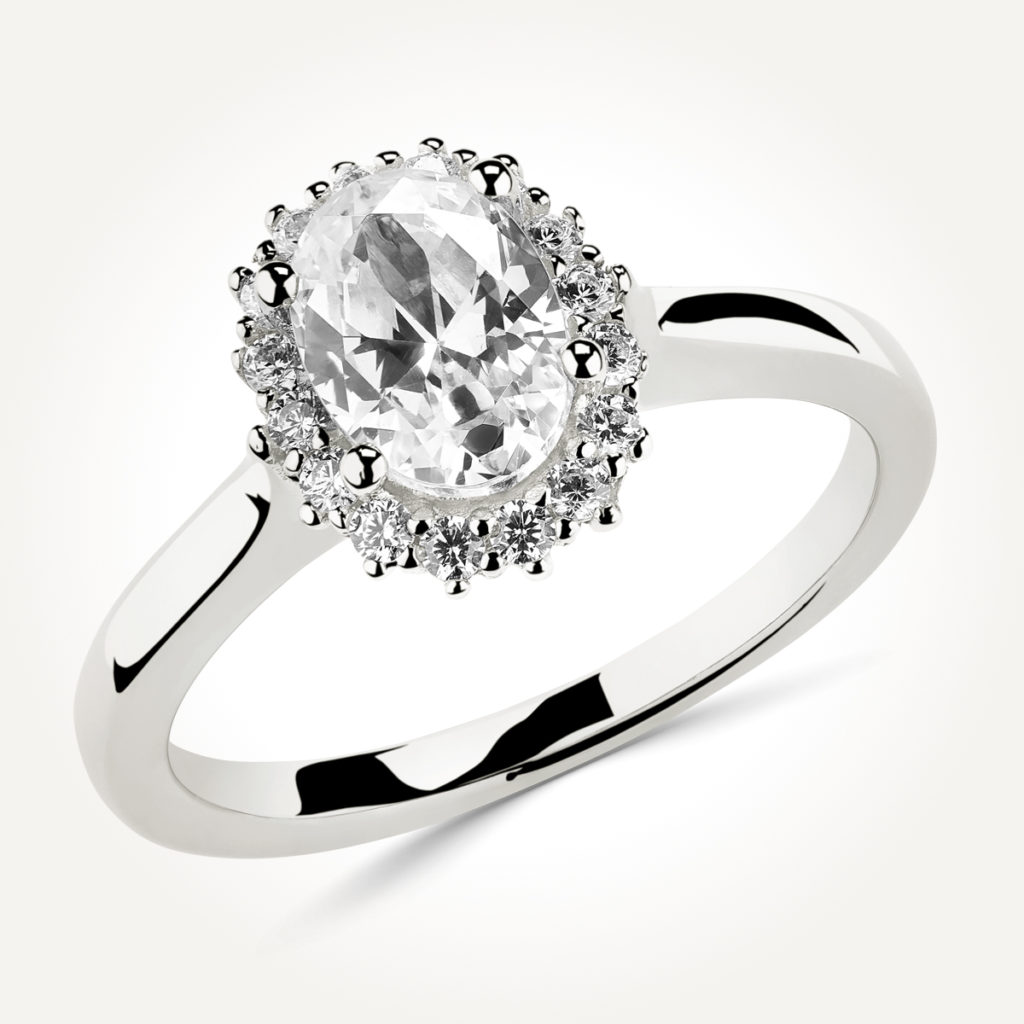 Halo Diamond Engagement Ring - 70983 A