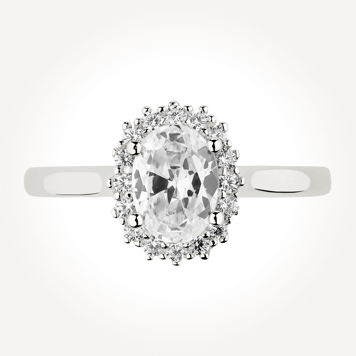 Halo Diamond Engagement Ring - 70983 C