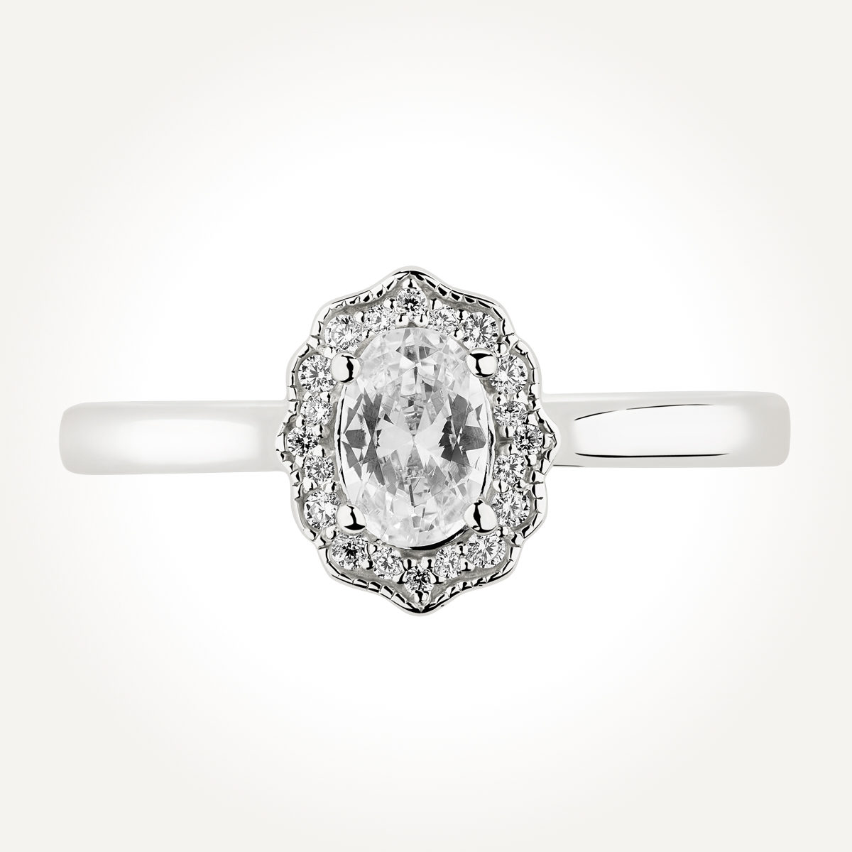 Halo Diamond Engagement Ring – Style 71021 C