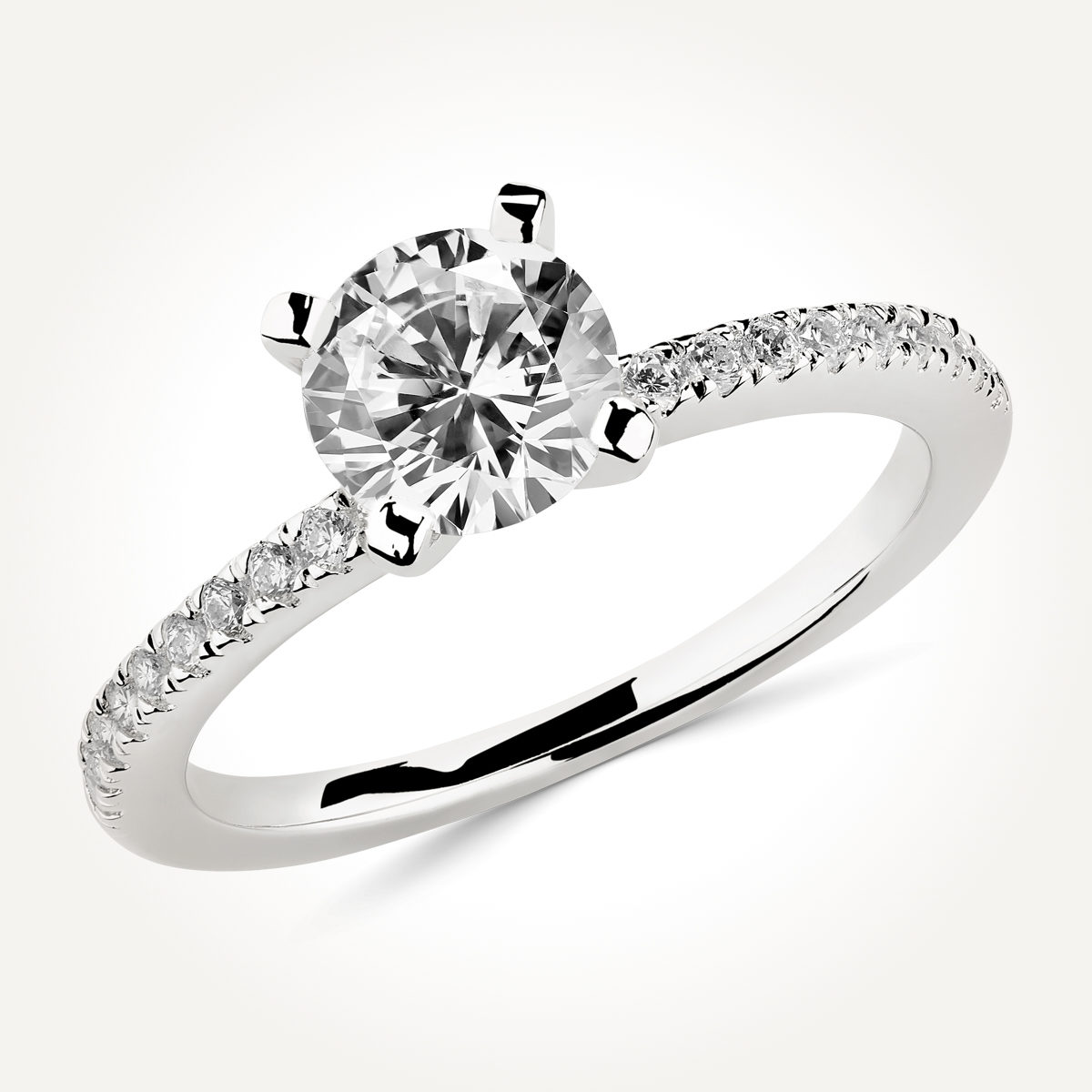 Multi Stone Diamond Engagement Ring - 71103 A
