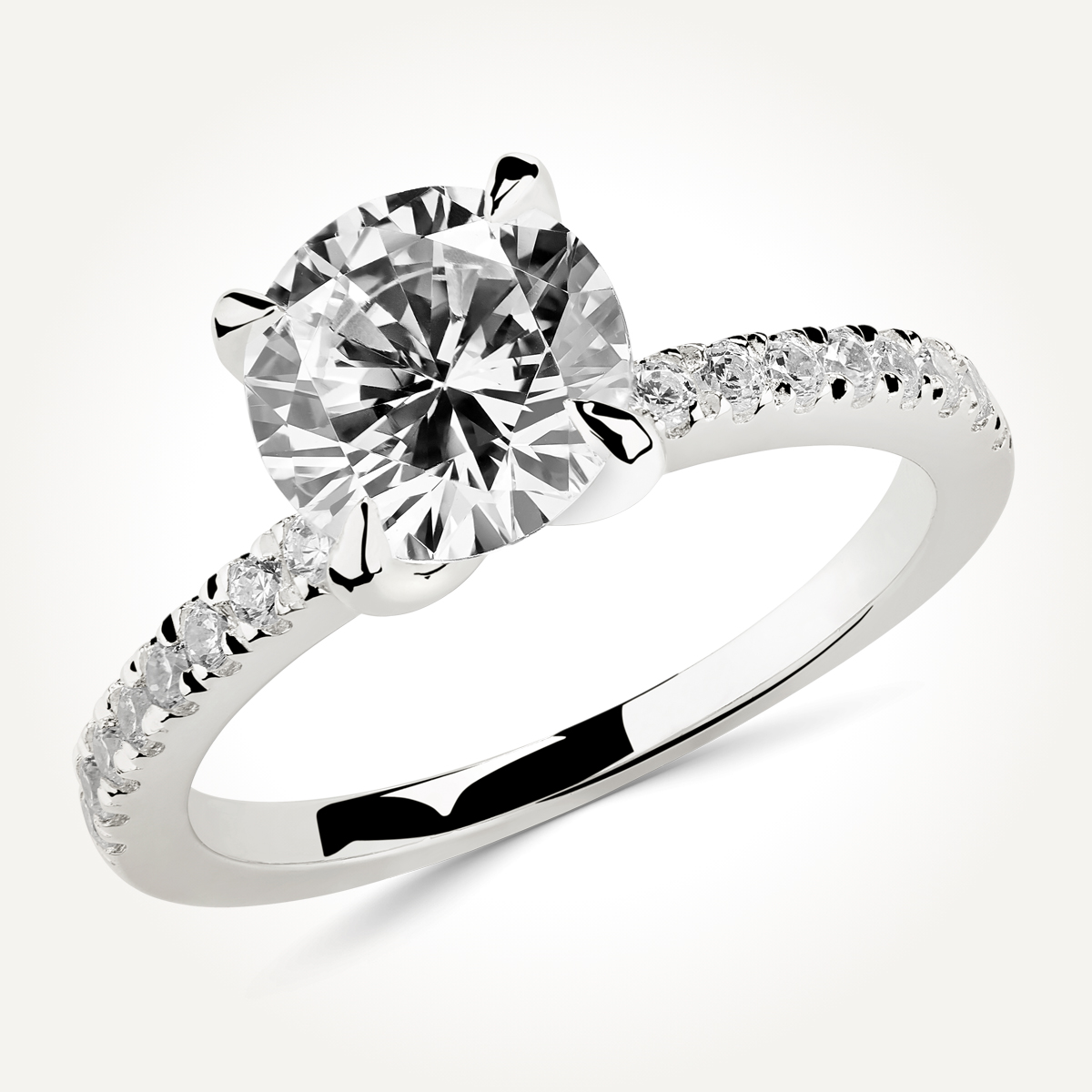 Multi Stone Diamond Engagement Ring - 71116 A