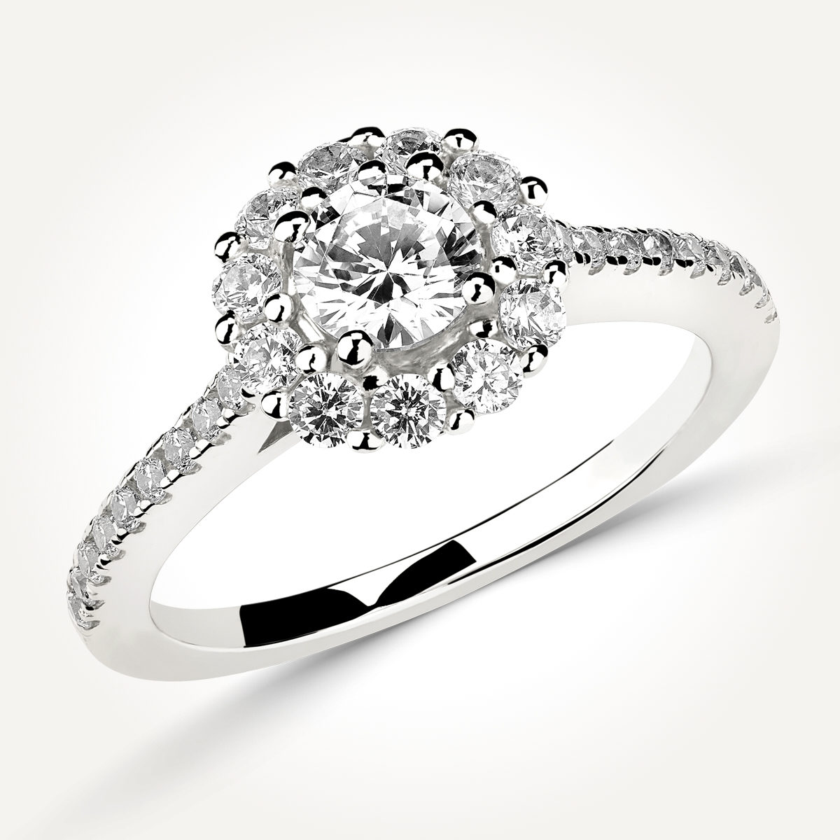Halo Diamond Engagement Ring - Style 71364