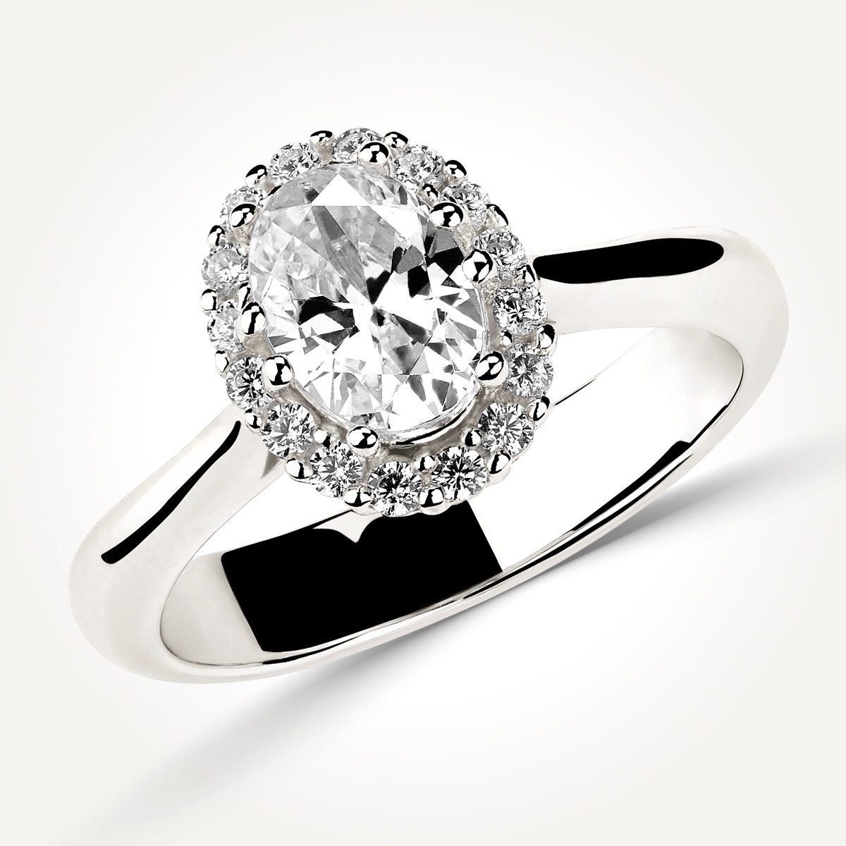 Halo Diamond Engagement Ring - Style 71376