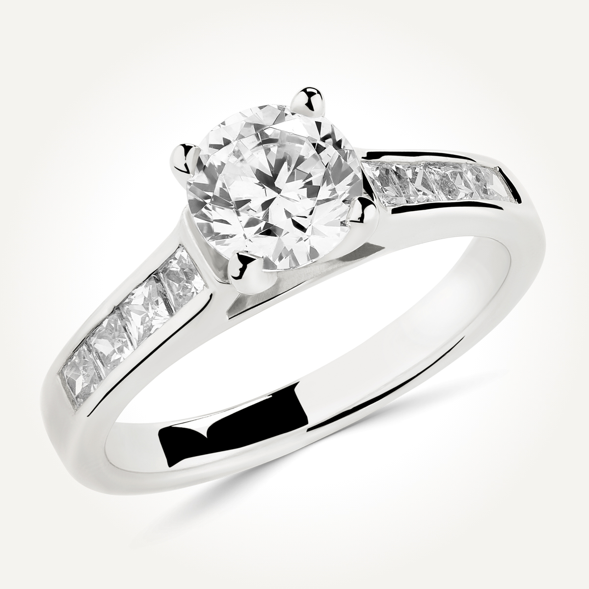 Multi Stone Engagement Ring - 7497 A