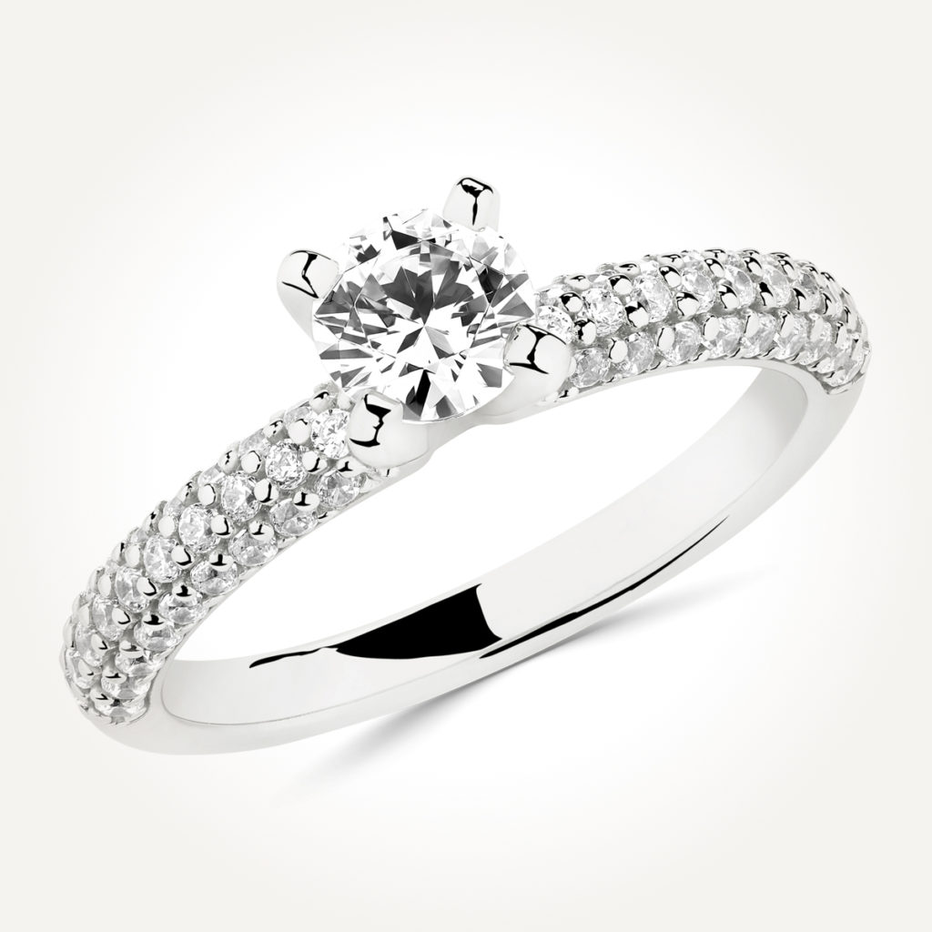 Multi Stone Engagement Ring - 7527 A
