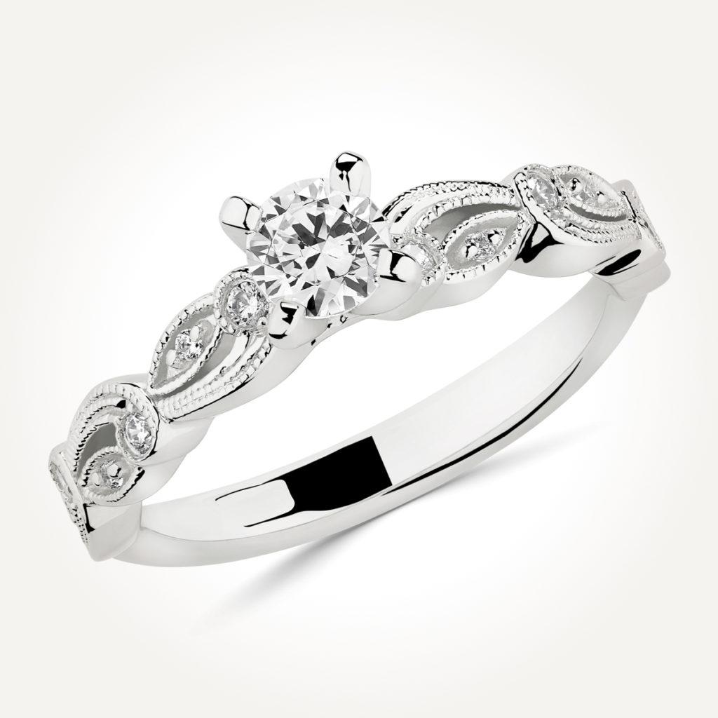 Multi Stone Engagement Ring - 7621 A