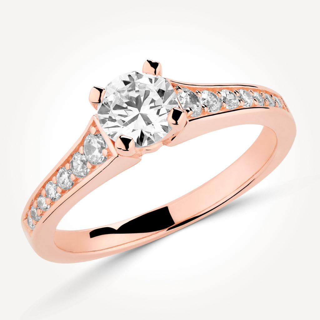 Multi Stone Engagement Ring - 7661 A