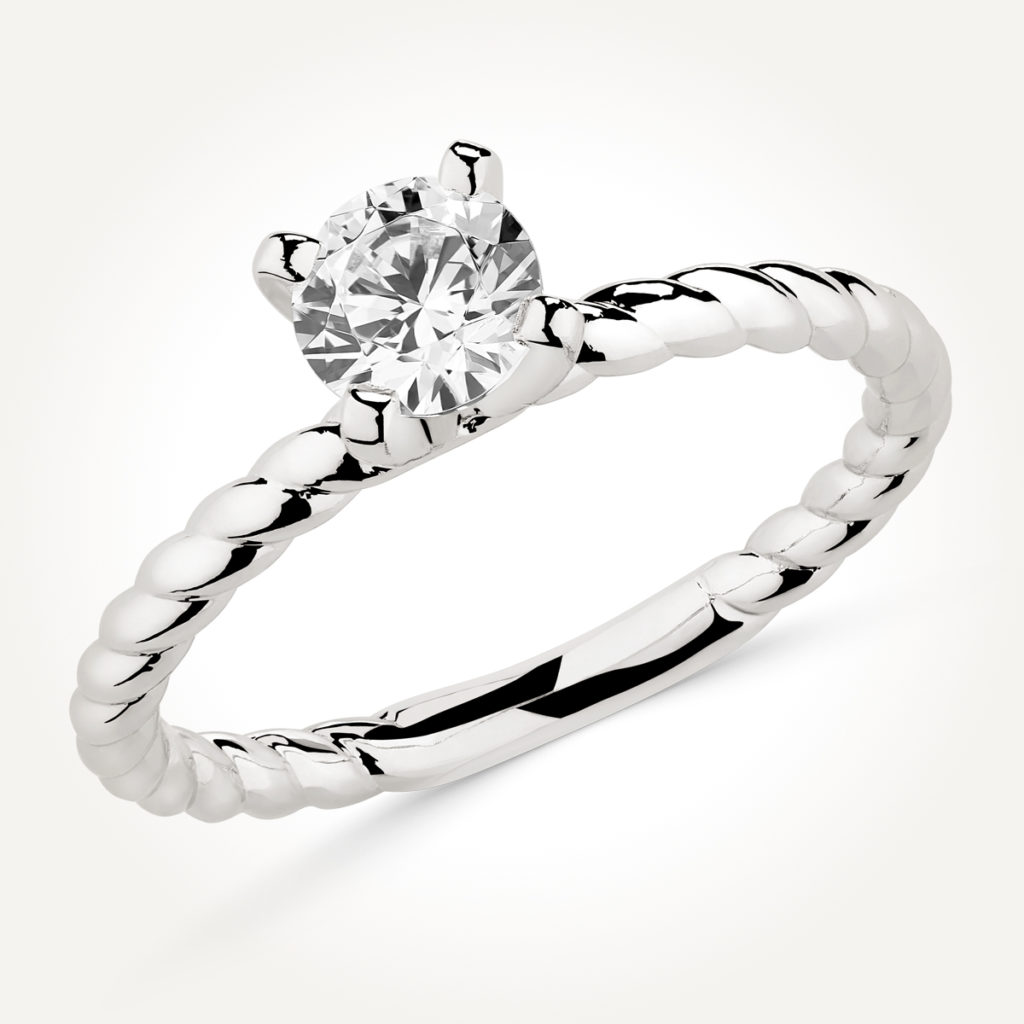 Solitaire Engagement Ring - 7707 A