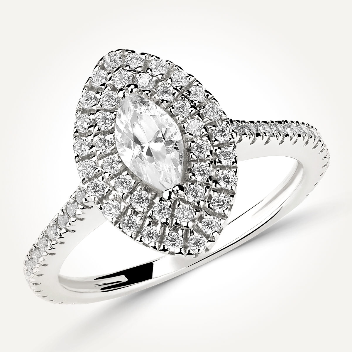Halo Diamond Engagement Ring - Style 7765
