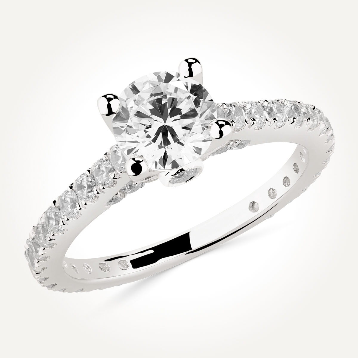 Multi Stone Engagement Ring - 7771 A