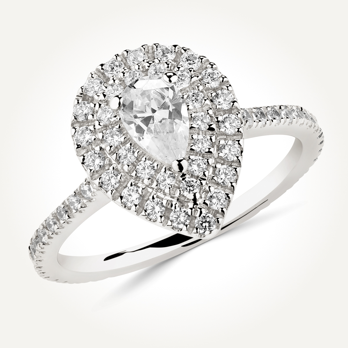 Halo Engagement Ring - 7773 A