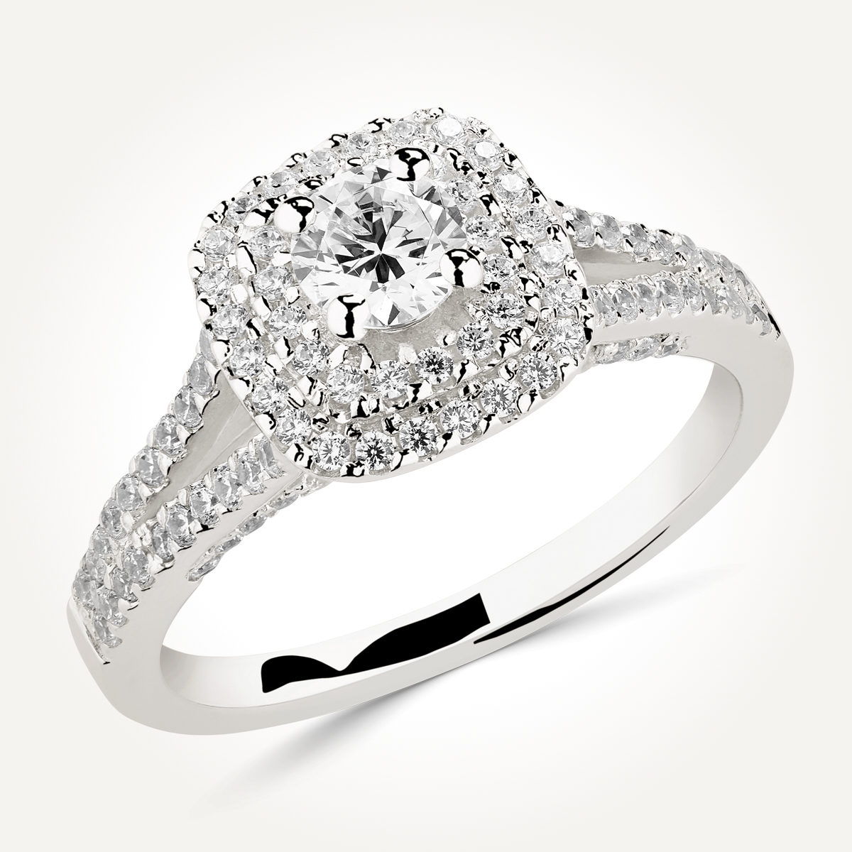 Halo Engagement Ring - 7786 A