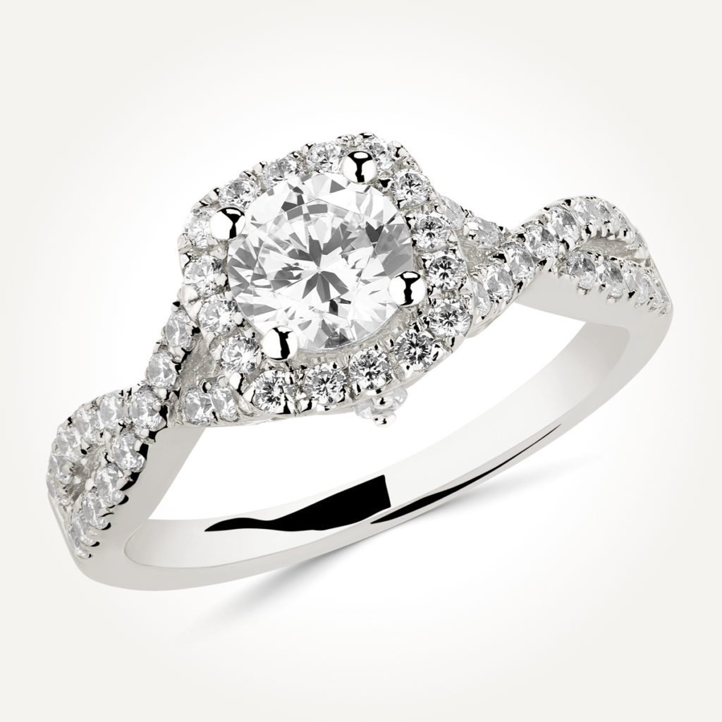 Halo Engagement Ring - 7804 A