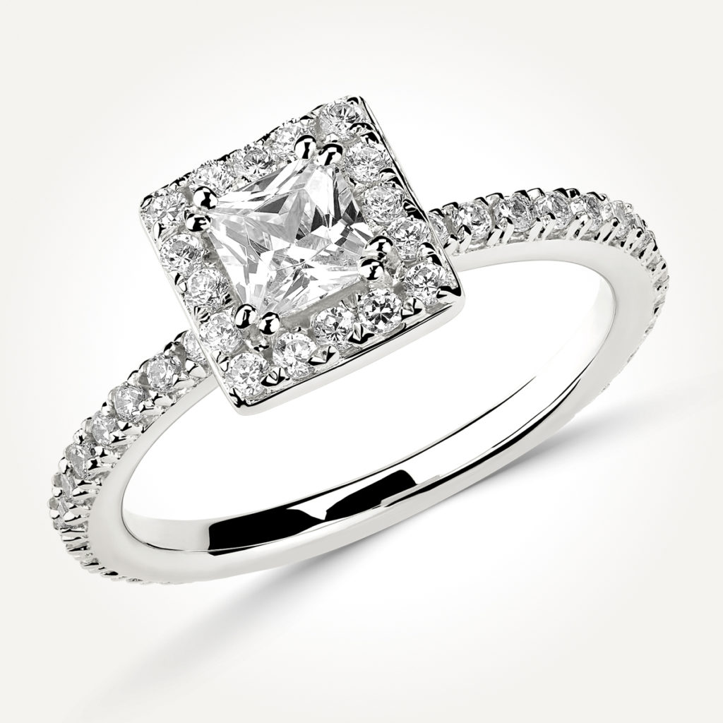 Halo Diamond Engagement Ring - Style 7833