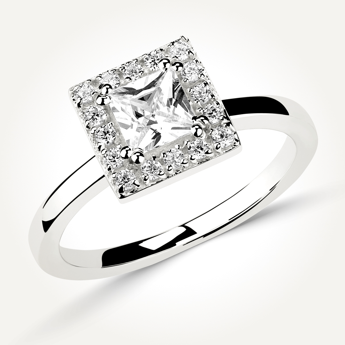 Halo Diamond Engagement Ring - Style 7835
