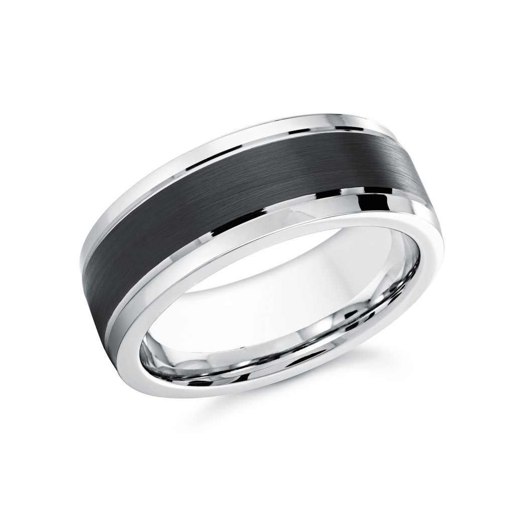 8MM Two Toned Cobalt Men's Band