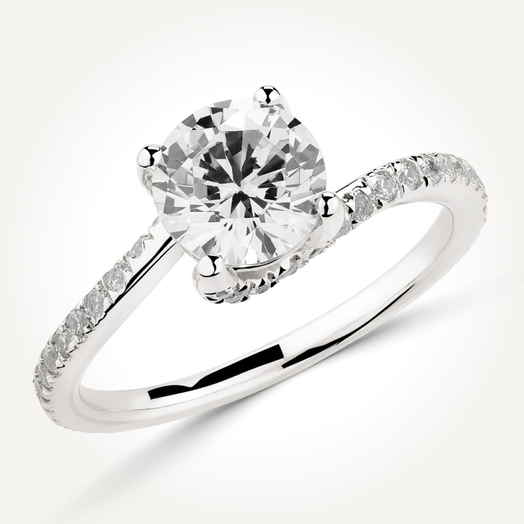 Multi Stone Diamond Engagement Ring - 9397 A