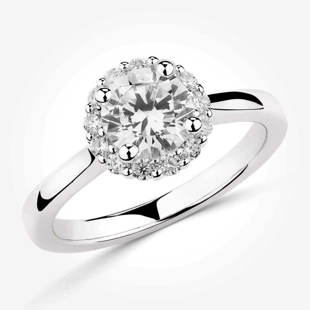 Halo Diamond Engagement Ring - 9458 A