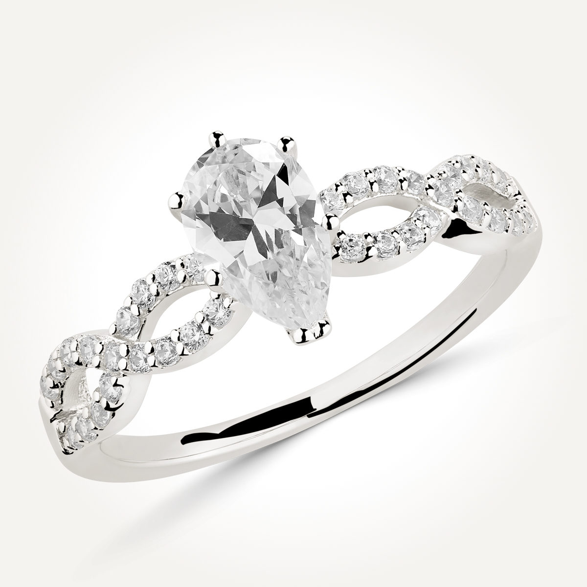 Multi Stone Diamond Engagement Ring - 9496 A