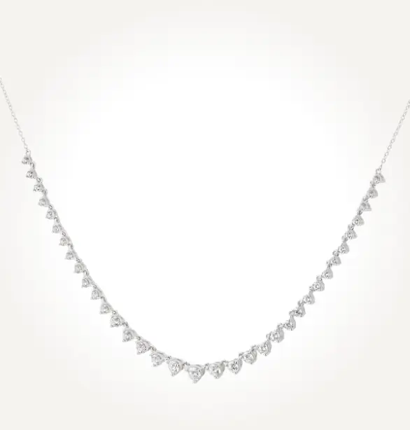 TIMELESS HALF TENNIS DIAMOND NECKLACE