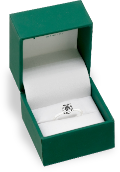 Diamond Ring in an open box