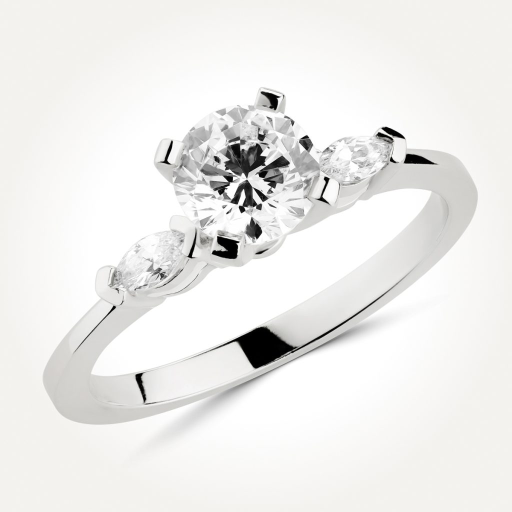 Multi Stone Diamond Engagement Ring - 0511 A
