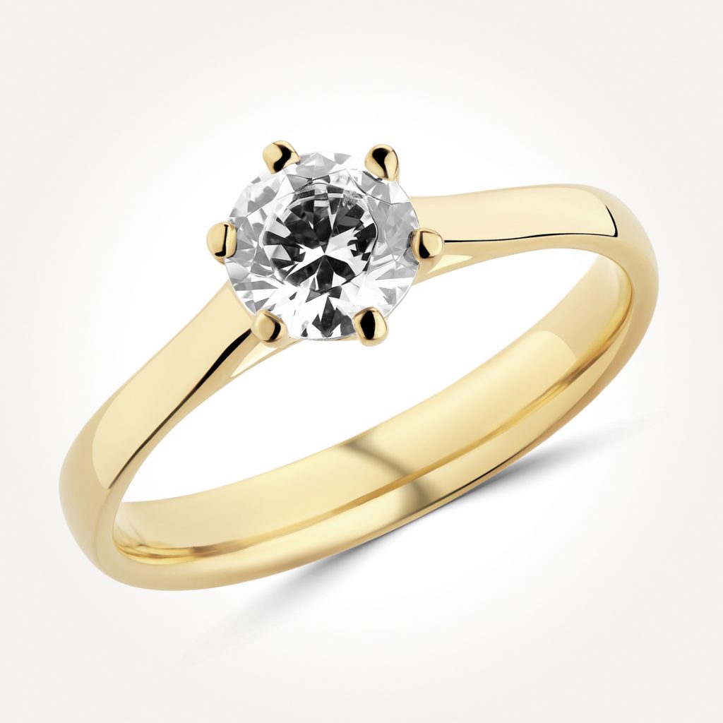 Solitaire Diamond Engagement Ring - Style 0557