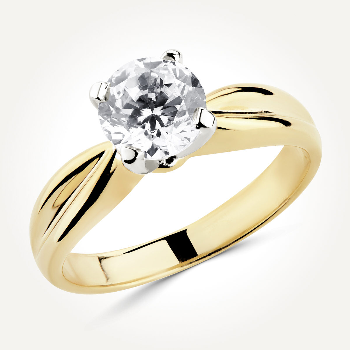 Solitaire Diamond Engagement Ring - Style 1596