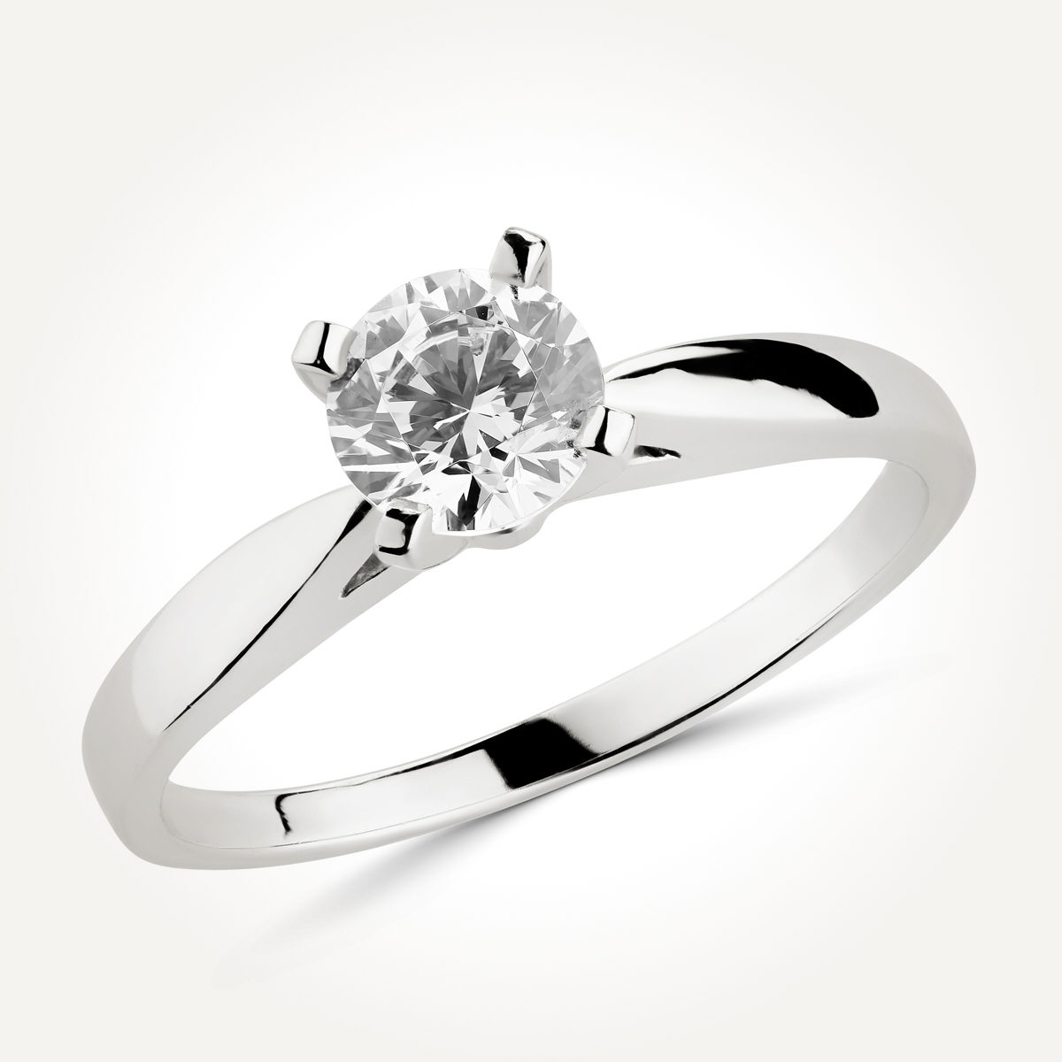 Solitaire Diamond Engagement Ring - Style 1877