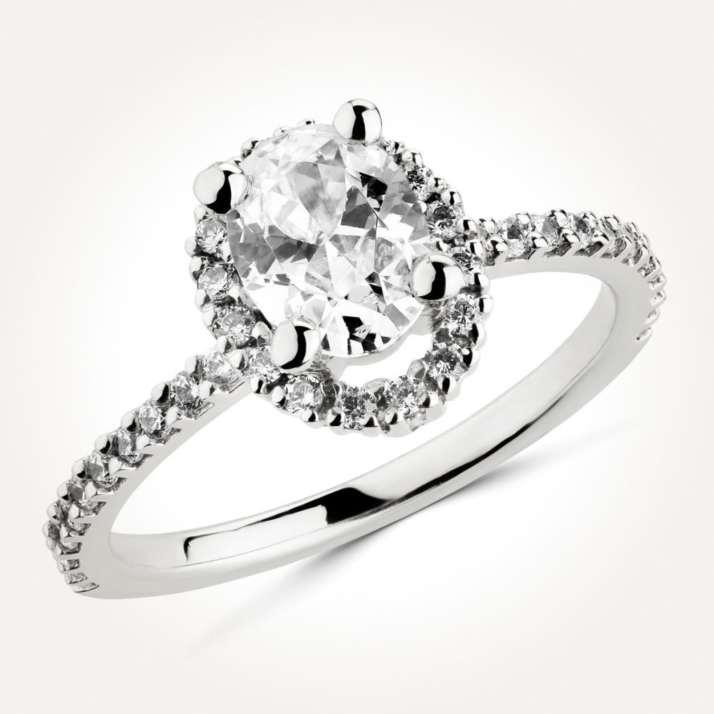 Halo Diamond Engagement Ring - 2107 A