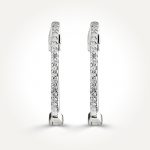 14KT White Gold Hoop Earring 0.14 CT. T.W.