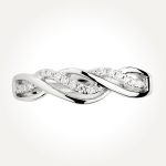 14KT White Gold Triple Twist Ring