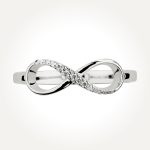 14KT White Gold Infinity Ring